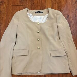 NWOT Zara Women's Tan Blazer